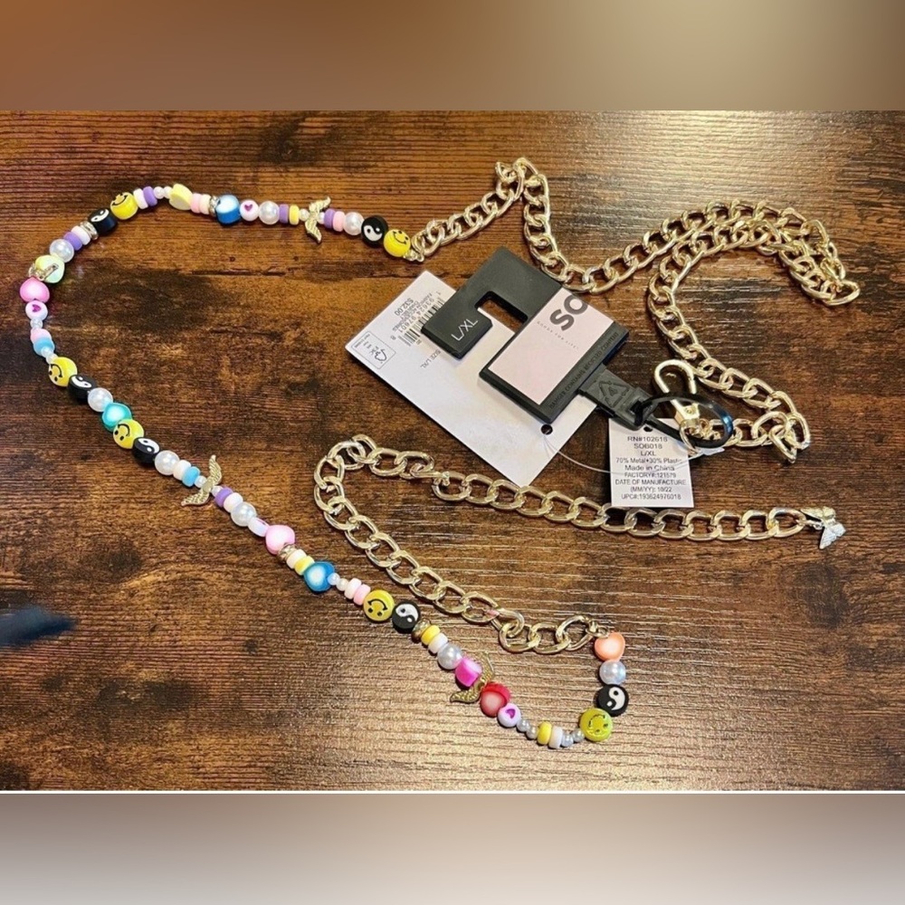 Gold Fashion Accessories Chain Belt